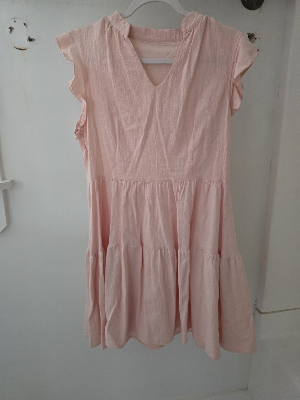 Light Pink Tiered Summer Dress